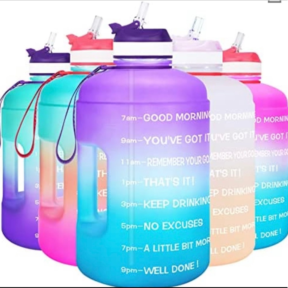 BuildLife Gallon Motivational Water Bottle- BPA Large 128OZ.  NWT